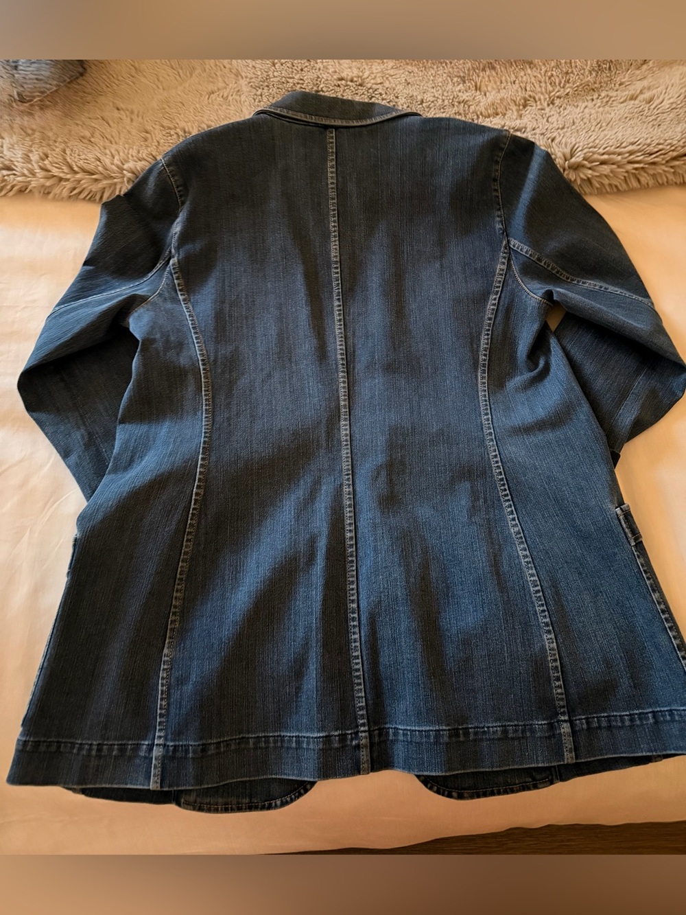 Lafayette 148 New York Denim Blazer - Picture 3 of 7